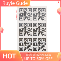 Ruyie Water JIANG สติกเกอร์ติดรอยสักชั่วคราวรูปข้อมือรูป Love QR โค้ดรอยสักปลอมกันน้ำ