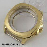 Sapphire Glass 40MM Golden Plated Sterile Stainless Steel Watch Case Fit For ETA 2836 MIYOTA 8215 Automatic Movement C4