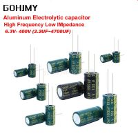 10V 16V 25V 35V 50V 400V High Frequency Low ESR Aluminum Capacitor 100UF 220UF 330UF 470UF 680UF 1000UF 1500UF 2200UF 3300UF Electrical Circuitry Part