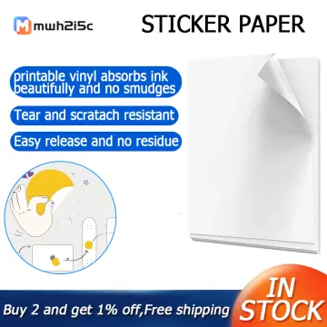 25 Sheets 8.3X11.6 Inch Inkjet Sticker Paper, Printable
