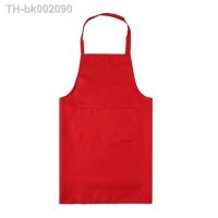 ☢✟✸ Convenient Color Apron With Pocket Large Cooking For Women Men Cleaning Aprons Clothes Waterproof Oil-proof Chefs Kitchen Apron