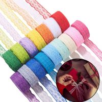 10 yards Color Lace Ribbon Fabric Webbing Gift packing Lace Ribbon Clothing Decor Ribbon Patchwork DIY Sewing Craft Accessorie Fabric  Material