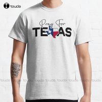 Pray For Texas Texas Strong Gun Control Now Classic T-Shirt Athletic Shirts  Breathable Cotton Xs-5Xl Streetwear Unisex Tee