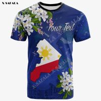 2023 In stock Philippines Map Polynesian 3D Print Men T-Shirts Tops Tees Short Sleeve Casual Milk Fiber Quick Dry Summer Breathable  ，Contact the seller to personalize the name and logo