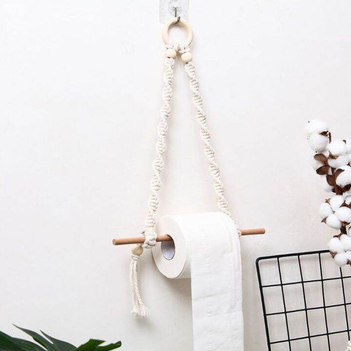 nordic-macrame-wall-hanging-wooden-stick-toilet-paper-holder-towel-hanger-hand-woven-bedroom-living-room-decoration-bathroom-counter-storage