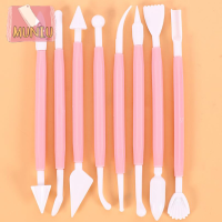 MUNIU 8pcs Double ended sculpting fondant เค้กแกะสลักมีดชุดเครื่องมืออบครัว