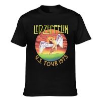 Led Zeppelin Exquisite Us Tour Daily Wear 1975 Amplified Mens Short Sleeve T-Shirt