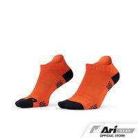 ARI LIGHTWEIGHT RUNNING TAB SOCKS - TANGERINE/BLACK/SILVER ถุงเท้า อาริ ไลต์เวท สีส้ม