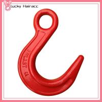 LUCKY HAIRACC เหล็กอัลลอยด์ ตะขอยกขนาดใหญ่ 2Ton 4400ปอนด์ ตะขอแขวนเครน ง่ายต่อการติดตั้ง สีแดงเเดง ตะขอเกี่ยวเพื่อความปลอดภัย วิศวกรรมการก่อสร้าง