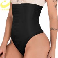 [HOT] LAZAWG ไม่มีรอยต่อ Butt Lifter Tummy Control Shapewear Thong ชุดชั้นในกางเกงที่มองไม่เห็นควบคุม Knicker Body Shaper สูงเอว