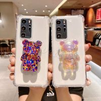 【Electronic Store】เกาหลีการ์ตูนหมีที่วางขาตั้งเคสโทรศัพท์สำหรับ Xiaomi Mi 10T 9T Pro 11 Ultra Note 10 Lite 9 8 SE CC9E CC9 10S A3 A2เคส