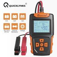 QUICKLYNKS BA105 12V 24V Auto Professional Battery Tester 100-2000CCA Car Battery Analyzer Tool For AGM GEL EFB Battery PK BM550