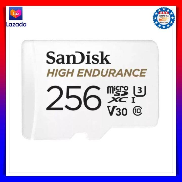 SANDISK 256 GB MICRO SD CARD (ไมโครเอสดีการ์ด) HIGH ENDURANCE MICROSD ...