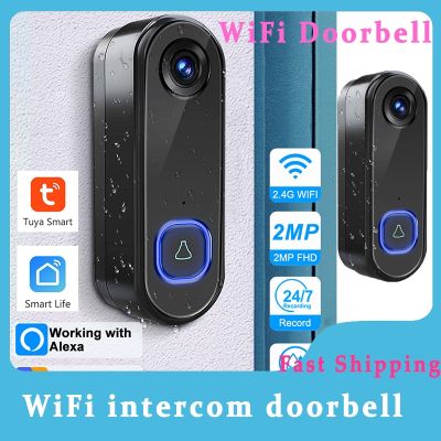 ๑✓ Doorbell Wifi Smart Home Visual Doorbell Voice Intercom Two Way Wireless T207 Wifi Smart Doorbell Intercom Wireless Doorbell Wif