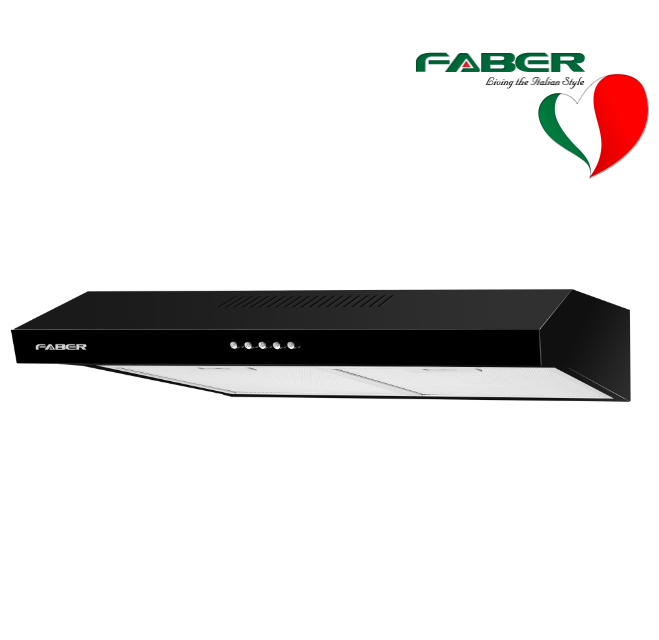 Faber Cooker Hood FABERJET CLASSO 7633BK Slim Cooker Hood recirculating