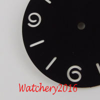 New 38.5mm Black Sterile Manual Sandwich Watch Dial Luminous Markers Fit 6497 Hand-Winding Movement Watch face parts