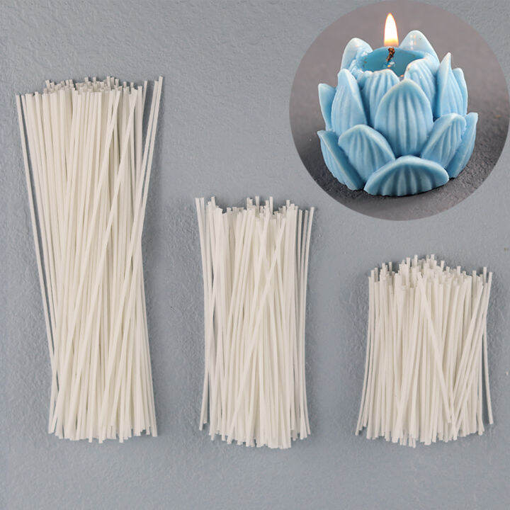 100pcs-eless-candle-wicks-soy-wax-core-ผ้าฝ้ายแท้โคมไฟ-wax-สำหรับ-diy-เทียนหอมทำวัสดุหัตถกรรมอุปกรณ์