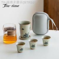 【hot】◈❀▫ Tiger Set Anti-scalding Glass Pot Outdoor Teaset 1 3 Cups Making Ceremony