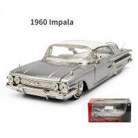 1:24 1960 CHEVY IMPALA วินเทจรถคลาสสิกจำลองสูง D Iecast โลหะอัลลอยรุ่นรถเชฟโรเลตของเล่นสำหรับเด็กของขวัญคอลเลกชัน