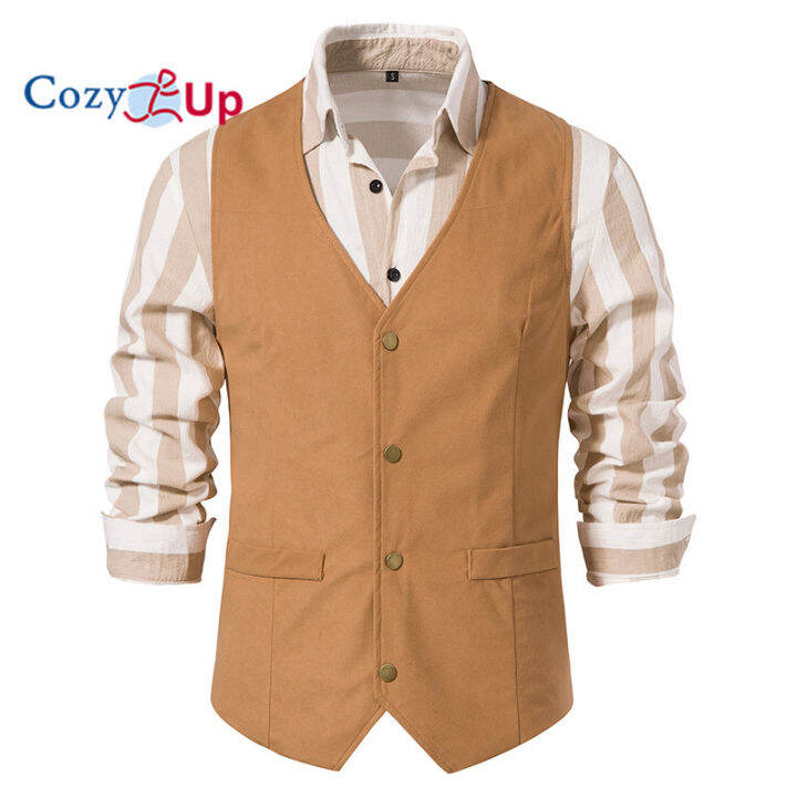 Cozy Up Vintage Cowboy Mens Vest Suit Waistcoat Steampunk Colete
