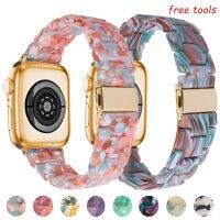 Woman Resin Strap For Apple watch band 44mm 40mm 49mm 45mm 41mm 42mm 45 mm bracelet correa iWatch Series Ultra 8 SE 7 6 5 4 3 38 Straps