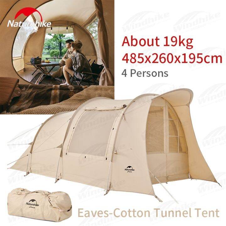 Naturehike Eaves 10㎡ 야영 Cotton Tunnel Tent Waterproof Outdoor Portable ...