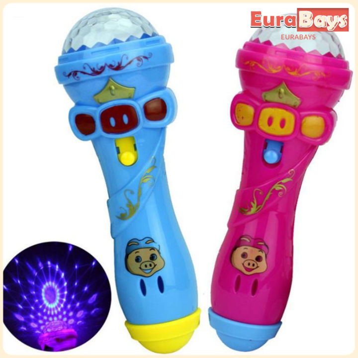 E.B. Creative Toys For Kids Boy Girl Flashing Projection Microphone ...