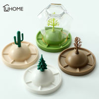 Creative Four Seasons Story Decoration Cup Holder 4pcsset Glass Cup Rack Household Tea Cup Storage Case Drainage Rack Organizer