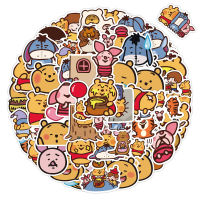 ?พร้อมส่ง?วินนี่-เดอะ-พูห์ วินนีเดอะพูห์ หมีพูห์ Winnie the Pooh Cute sticker สติกเกอร์กันน้ำรูปแบบที่แตกต่างกัน 50ชิ้น