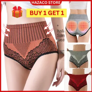 Maniyun High Waist Tummy Control Panties Lace Side Hip Lifter