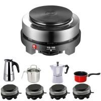 PUYE【จัดส่งในกรุงเทพฯ】500W เตาชงกาแฟ เตากาแฟไฟฟ้า Hot Plate เตาเเก๊ส เตาอุ่นอาหาร เตากาแฟ เตาไฟไฟ้ามินิ กาแฟ ชา นม เครื่องทำความร้อน