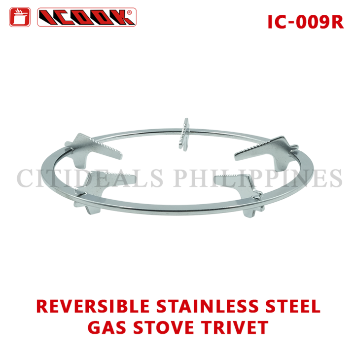Trivet Gas Stove Stainless Steel Coated Reversible iCook IC009R