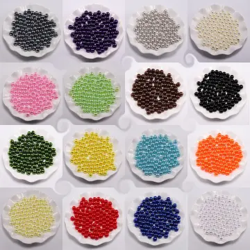 White hot sale plastic beads