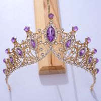 【CW】 Trendy Crystal Rhinestone Tiaras And Crowns Wedding Hair Jewelry More Color Bridal Queen Princess Diadems Women Head Accessories