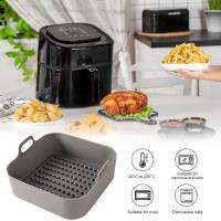 AirFryer หม้อซิลิโคน Multifunctional Air Fryers อุปกรณ์เตาอบขนมปังไก่ทอดตะกร้าพิซซ่าถาดอบ FDA Baking Dishes