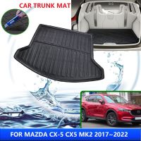 Alas Bagasi Mobil สำหรับ Mazda CX-5 CX5 CX 5 MK2 2017 ~ 2022 2019กันน้ำซับในลำตัวพื้นแผ่นรองถาดอุปกรณ์ตกแต่งภายใน