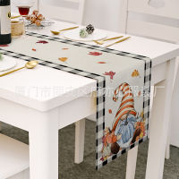 【NEW】【Penghantaran Privasi Tinggi】 New Thanksgiving Table Runner European-Style Striped Dwarf Decorative Dining Table Linen Table Towel Living Room Table Runner