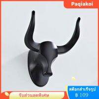 Paqiakoi HOMICE HOMITION WALL HOOK HED STYLISH COW รูป HOOK WALL DUTY ติดผนังไม่มีตะขอเจาะ