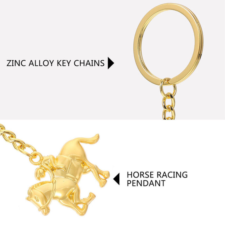พวงกุญแจ-fengshui-จี้สร้างสรรค์ม้าส่วนบุคคลแข่งม้า