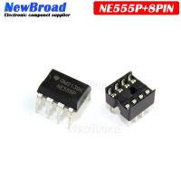 10PCS/LOT NE555P DIP-8 Sockets 8pin DIP NE555 NE555P Adaptor Solder (10pcs Ne555 +10pcs 8pin Socket) WATTY Electronics