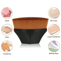 【cw】 Hexagon Makeup Face Blush Brushes Foundation Large Cosmetics Soft Base Make Up ！