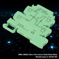 MRD-060D2 6.2 มม โซลิดสเตตรีเลย์ 2A DC ควบคุมพอร์ตบางพิเศษรีเลย์โมดูลต้านทานการสึกหรออินพุต 4-32VDC NO