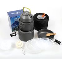 Outdoor Camping Cooking Set DS500 DS508 3-5 Person Cookware Nonstick Pot