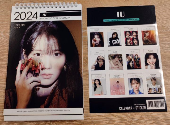 IU Lee Ji Eun 2024 Photo Desk Calendar+ Sticker Netflix You Have Done