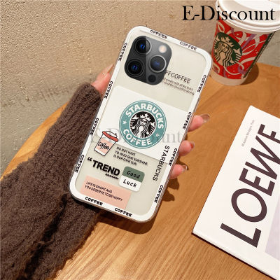 เคสโทรศัพท์ใหม่เคสสำหรับ Apple iPhone 15 Pro Max 15 Plus ลายการ์ตูนแฮมเบอร์เกอร์กาแฟนิ่ม TPU แฟชั่นกันกระแทกโปร่งใสสำหรับ iPhone 15 Plus 15 Pro Max