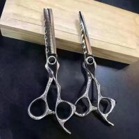 FnLune 6 Professional Hair Salon Scissors Set Cutting Barber Haircut Thinning Shear Scissors Hairdressing Hair Tools Scissors