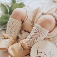 ✓♨  Children Socks For Girls Knitted Cotton Long Tube Socks Knee High Toddler Princess Socks Baby Summer Hollow Out Infant Socks
