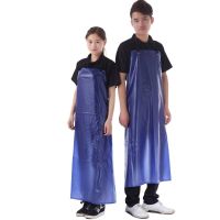 Kitchen Waterproof Aprons Thickened Pvc Apron Hotel Food Blue Aprons