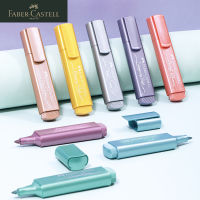 Faber-Casl ปากกาเน้นข้อความ Kawaii เครื่องเขียนโลหะ Macron เครื่องหมายสีอุปกรณ์การเรียนนักเรียนเครื่องหมายตำราปากกาเน้นข้อความ