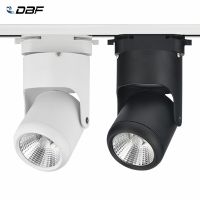 [DBF]Dimmable 7W 10W 15W 20W COB LED Rail Track Light LED Spotlights Lighting Fixture for shop store spot lighting AC110 220V